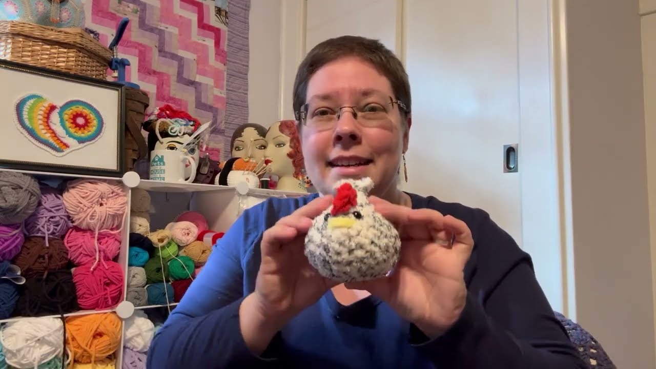 Chicken Crochet Challenge - How many emotional support chickens can I crochet in one hour?