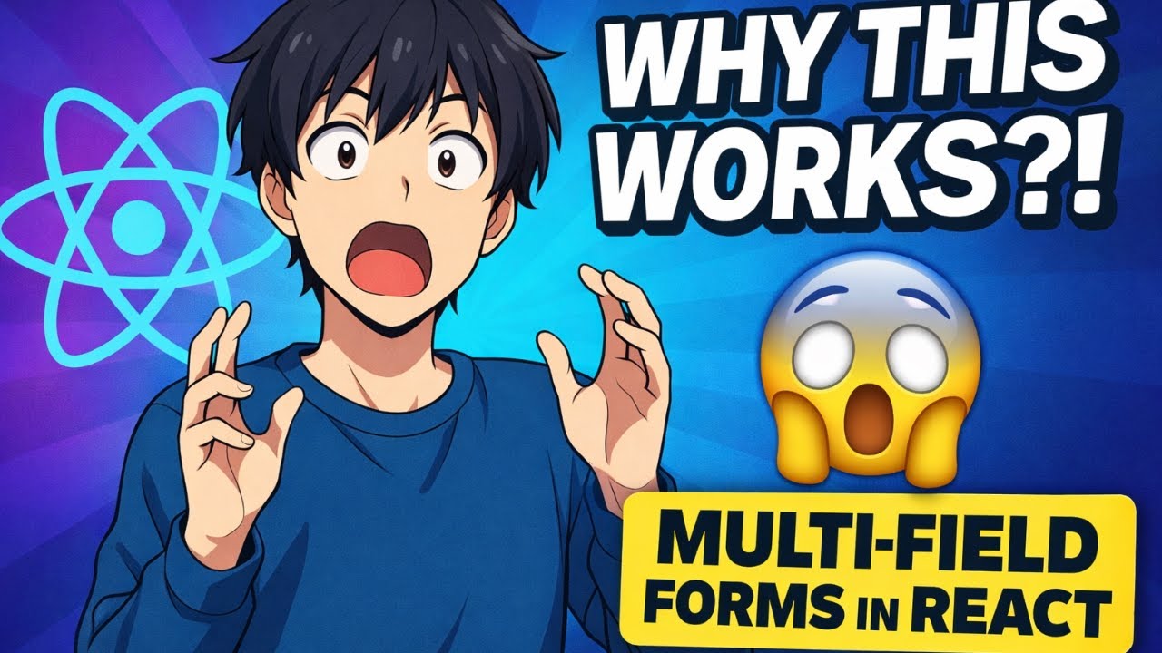 How React Handles Multiple Form Fields 🔥 Complete Form Handling in React JS