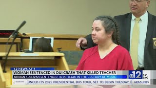 Woman sentenced for killing Canton teacher in DUI crash