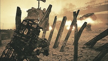 Gunhead Is Surrounded By Multiple Euruskan Battle Mechs In The Forever Winter