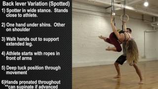 Ring Thing (Back Lever Variation - Spotted)