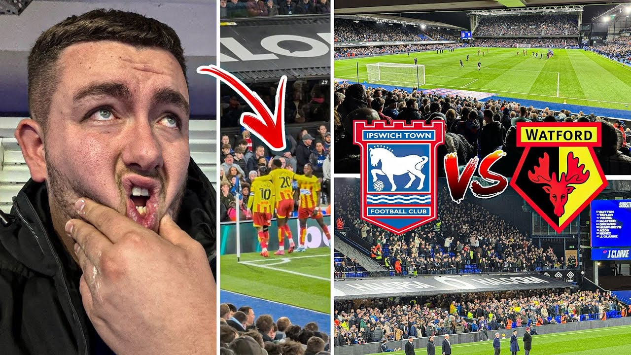 IPSWICH TOWN VS WATFORD | 1-1 | TEAM MATES CLASH IN SHOCK BUST UP & FANS RAGE AT MISSED WINNER!!!