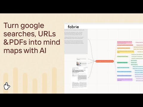 Search online and turn all searches, URLs & PDFs into mind map with AI｜AI made for design research