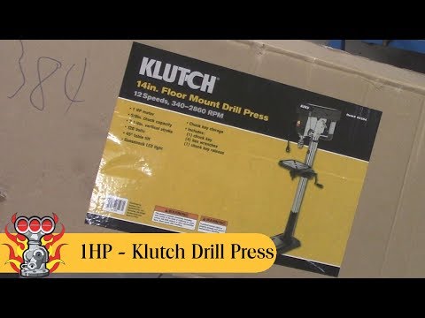 Klutch Drill Press Unboxing 1 horse power  Item #49384