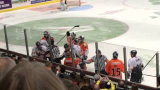 Tyler Mosienko Spears Andy Bohmbach Roughing EIHL 15-11-15