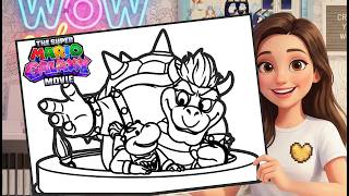Super mario galaxy movie / Bowser and Bowser jr coloring page / Super Mario galaxy movie coloring