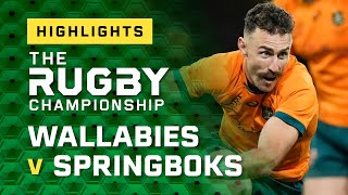 Highlights: Wallabies v Springboks | Rugby Championship | Wide World of Sports