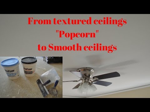 From Popcorn Ceiling To Smooth Ceilings Fast Youtube