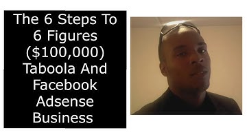 The 6 Steps To 6 Figures ($100,000) Taboola And Facebook Adsense Business