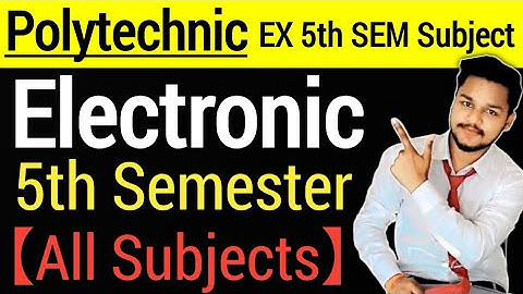#Electronics Engineering 5th semester syllabus|#polytechnic 5th semester New syllabus|