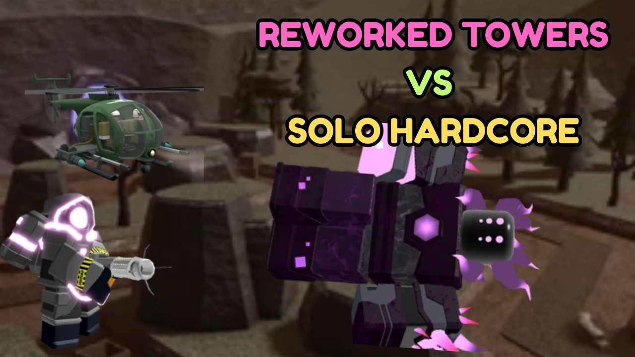 REWORKED TOWERS VS SOLO HARDCORE (sry for selling gng vr 6k health) | Tower Defense Simulator