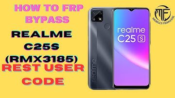 Realme C25s (RMX3195) FRP Bypass Without PC| How To Hard Reset and FRP Bypass Realme C25s without PC