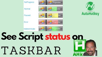 See the status of your AHK script in the Taskbar with this cool script