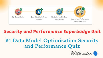 Data Model Optimisation Security and Performance Quiz  || Challenge 4 || Trailhead || Salesforce