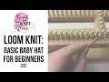 How to Loom Knit a Hat - Beginner (baby beanie) with Closed Captions CC