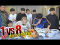 감스트 남자8명 vs 먹방BJ히밥(혼자) 초밥,짜장면,햄버거 푸드파이터 대결! 생방송13만명이본 레전드 MUKBANG FOOD CHALLENGE