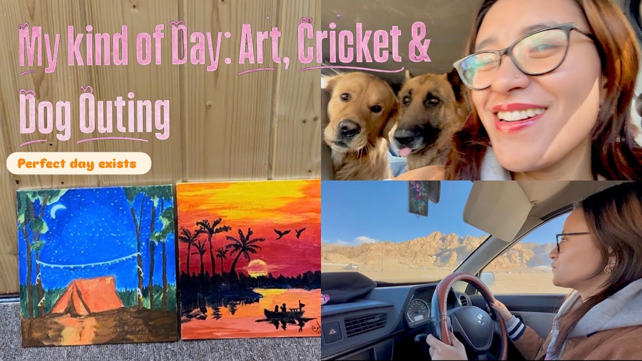 Paint. Play. Paw-sitive Vibes | A Perfect Day Out #ladakh #ladakhvlogs #cricket #pets