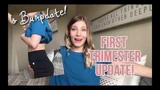 FIRST TRIMESTER UPDATE + BUMP PROGRESSION/BUMPDATE!
