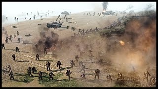 British Beach Assault - German Line Defense in France | Men of War Assault Squad 2 Gameplay