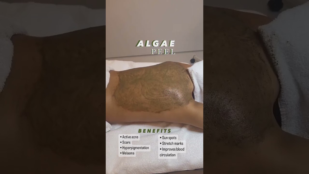 Algae Peeling Treatment on a Back by ZENA