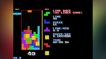 NullpoMino Tetris - 40 Lines
