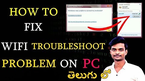 How to fix WIFI troubleshoot problem on pc in telugu |fix wifi troubleshoot problem by Anil pedapudi