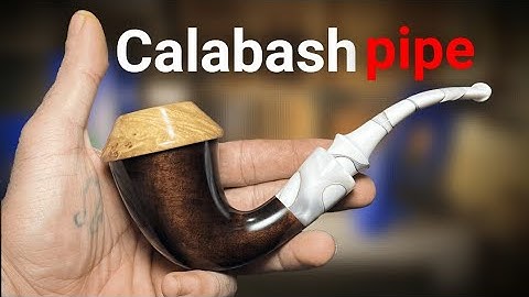 Making a Wooden Calabash Pipe from Scratch | Unique Handcrafted Pipe