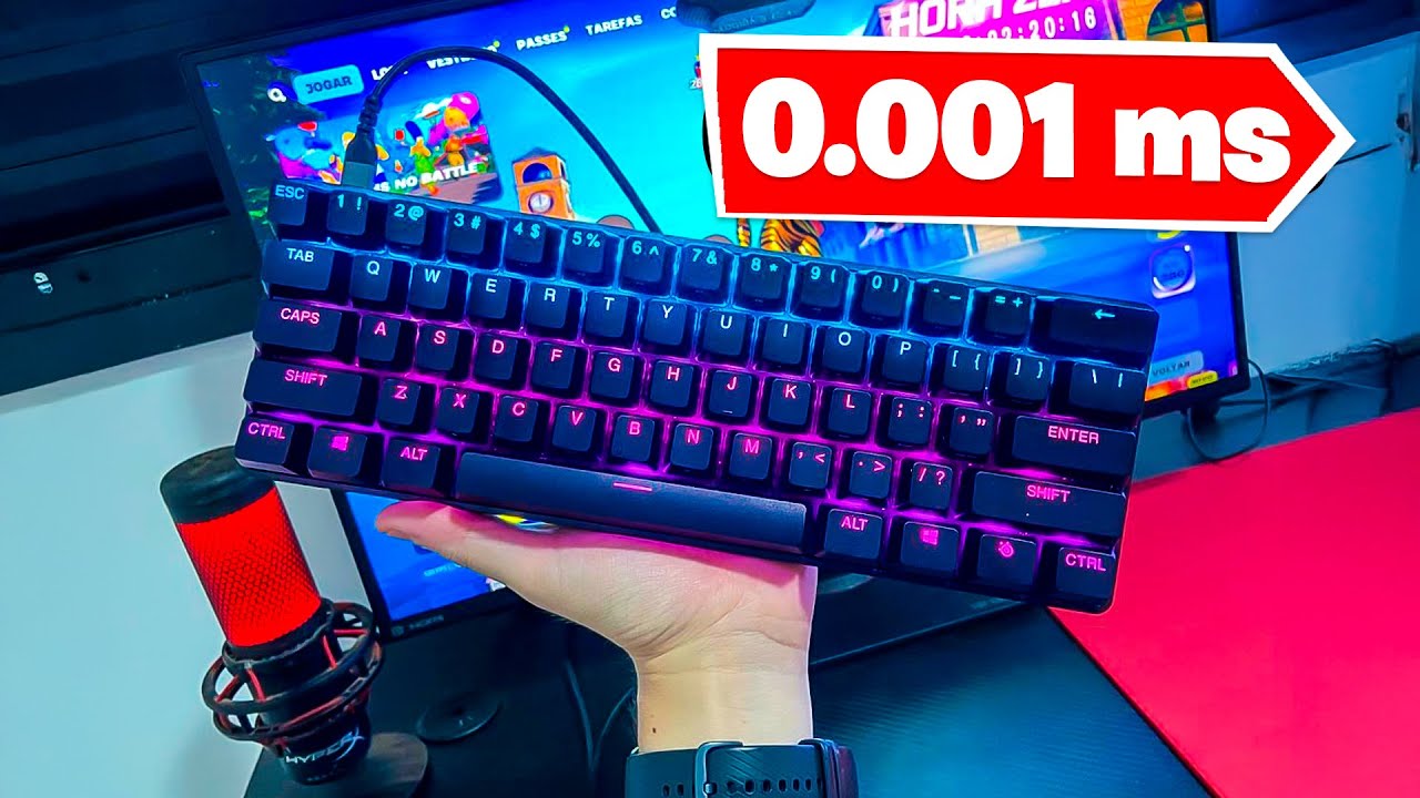 Eu experimentei o teclado gamer MAIS RÁPIDO...
