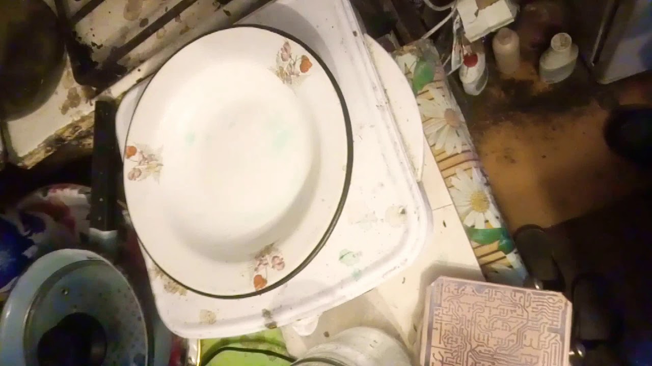 Травление плат за 5 минут в растворе перекиси водорода и лимонной ...