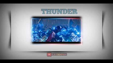 ⚡Thunder ll Thor version ll kinemaster editing ll RB creation ll plzz  like and subscribe ll