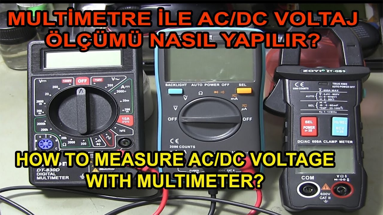 HOW TO MEASURE AC/DC VOLTAGE WITH MULTIMETER? - YouTube