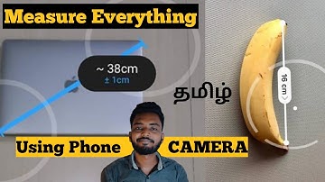 Measure Everything using mobile phone camera Google Measure Tamil Venkat Rajendran