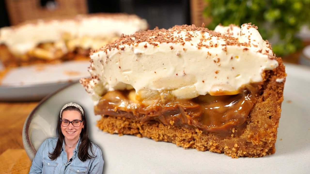 A MELHOR TORTA BANOFFEE DA SUA VIDA! BANANA E DOCE DE LEITE TORTA BANOFE DELICIOSA!
