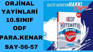 ORJİNAL YAYİNLARİ 10 SİNİF ODF @huseyinhocamatematik2519