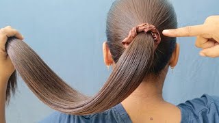 Simple Front Hairstyle using Rubber Bands 🎀 | Fast & Gorgeous