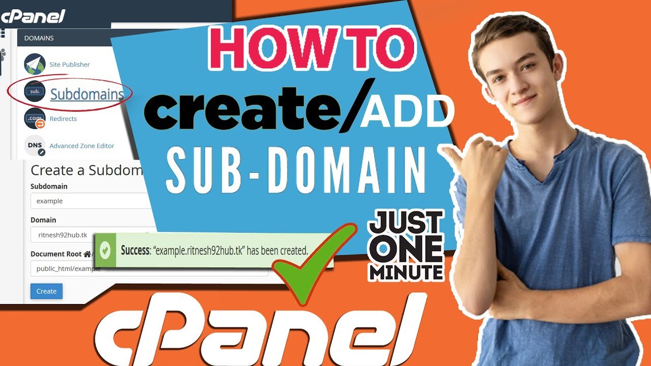 How to Create Sub-Domain in cPanel [Step by Step] ☑️ - YouTube