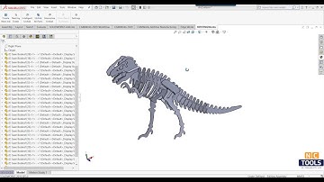 Nest Dinosaur inside SOLIDWORKS-NESTINGWORKS