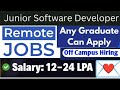 🔥Software Hiring 2025 batch|IT Jobs for freshers|Off campus drive for 2025 batch|Work from home Jobs