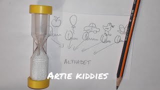 1 minute drawing - alphabet pictionary