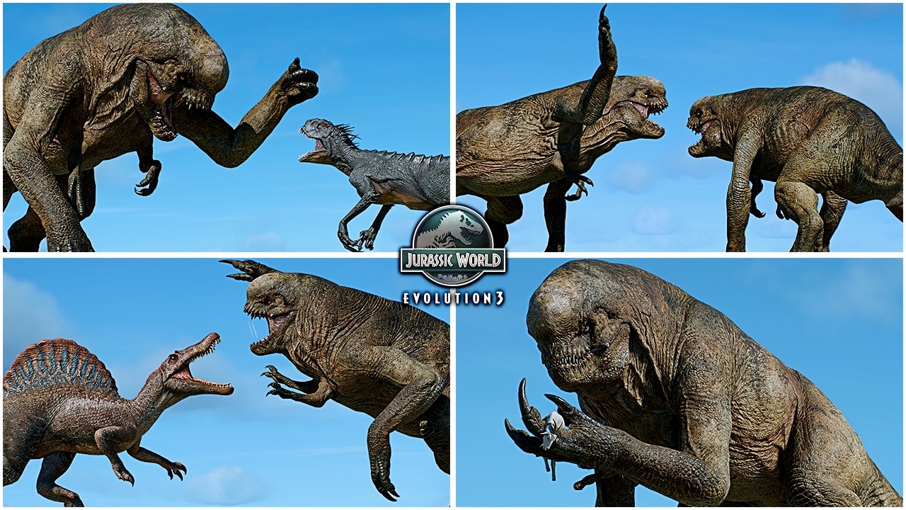 Distortus Rex ( D-REX ) All Abilities & Interactions Showcase in Jurassic World Evolution 3 - JW