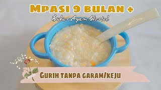 Resep mpasi 9 bulan keatas simple | Bubur Ayam Wortel