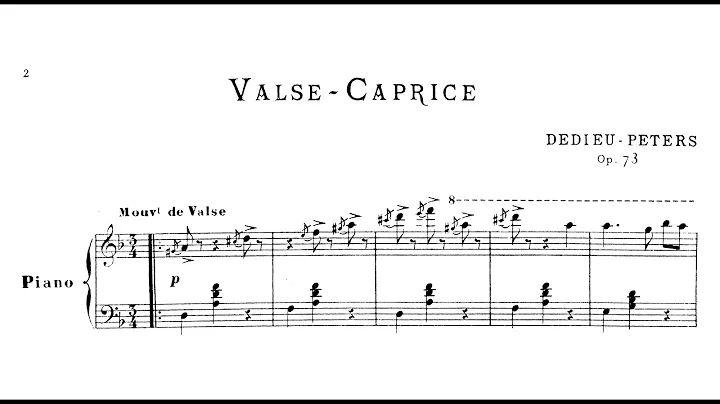 Paul Dedieu-Pters: Valse-Caprice, Op.73