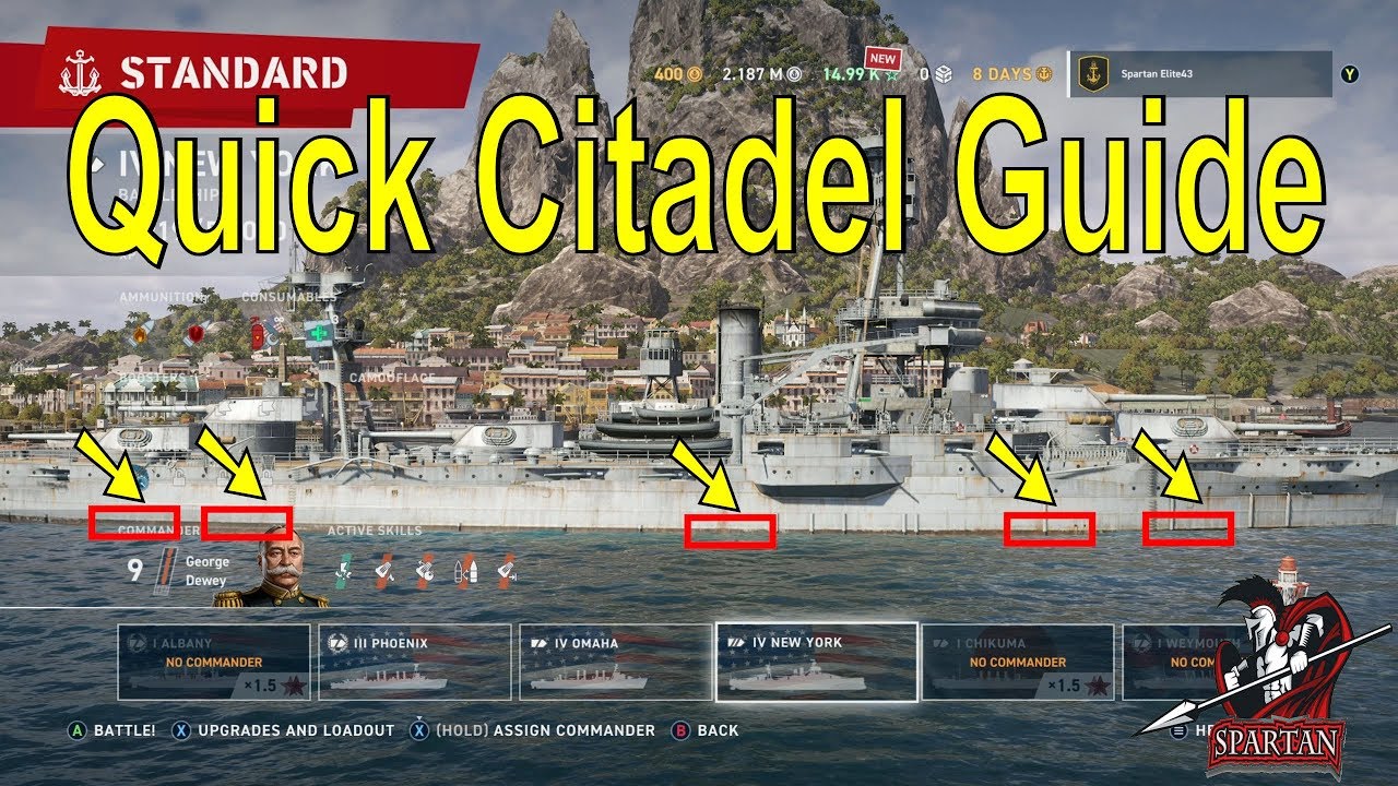 World Of Warships Legends Citadel Guide Youtube