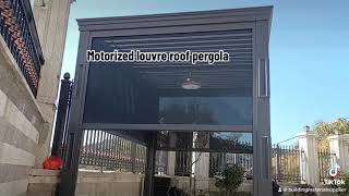 Motorized louvre roof aluminum pergola #gazebo #pergola #house #dreamhouse ##trellis #custom #diy