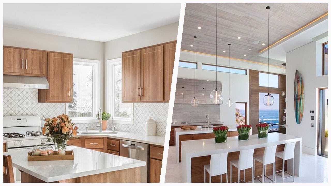 75 Large Kitchen With Medium Tone Wood Cabinets Design Ideas You'll ...