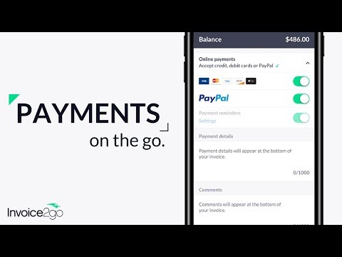 Como aceitar pagamentos com Invoice2go