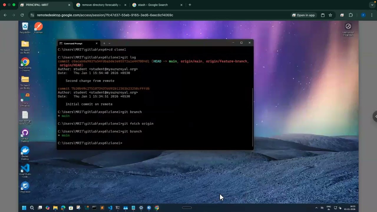 BCS358C - Эксперимент 6 - Слияние Git (удалённо) - Сотрудничество и удалённые репозитории