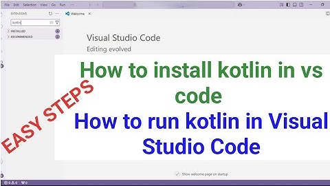 How to install kotlin in vs code | How to run kotlin in Visual Studio Code