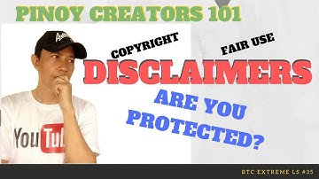 DISCLAIMER | Protection From Copyright Infringement?