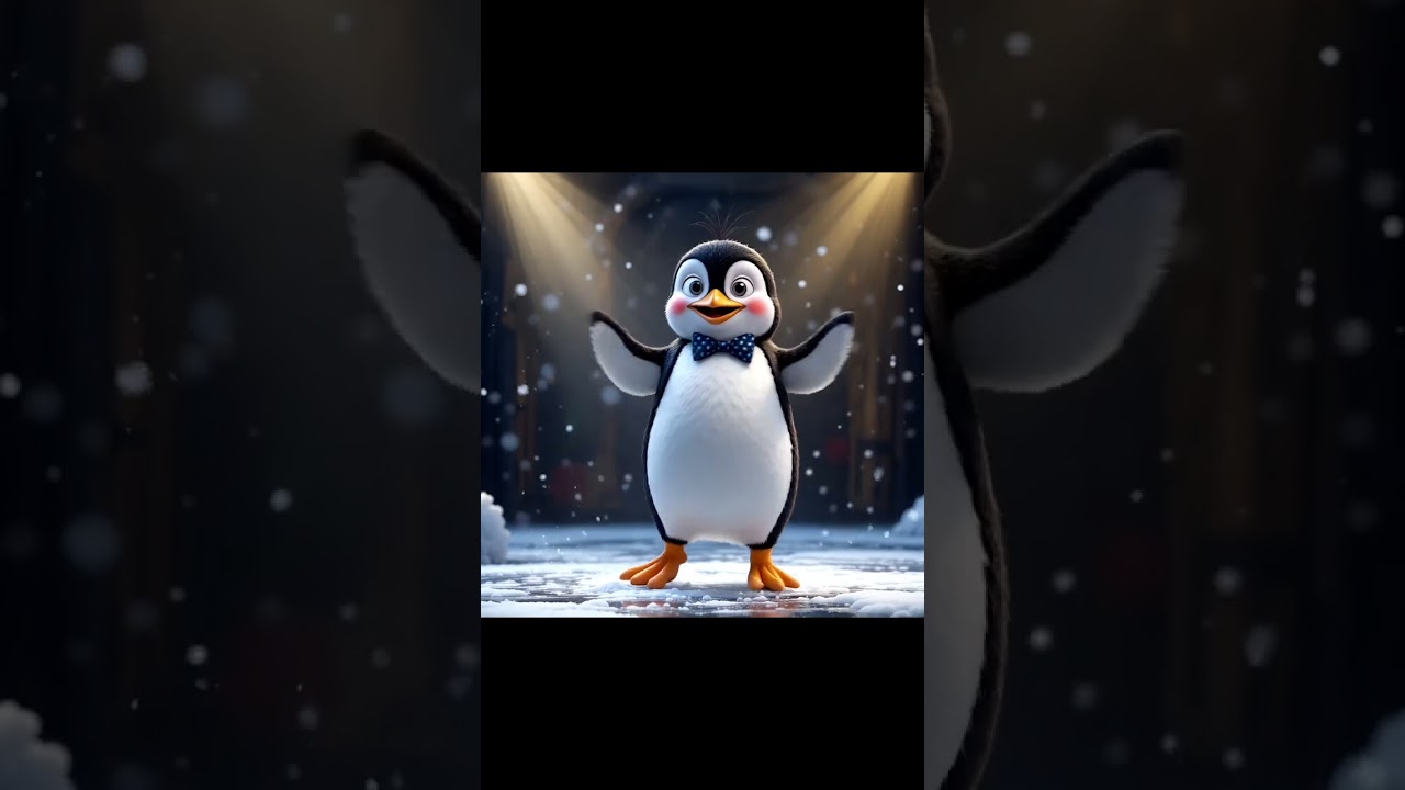 Cute Penguin's move! 